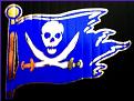 blue pirate flag