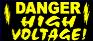 Danger High Voltage Reflective Sign 18x24"