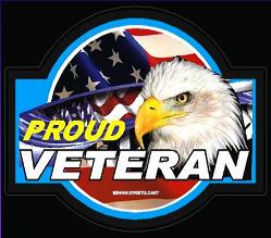 proud veteran reflective decal