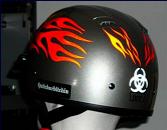 reflective helmet flame decal kit 