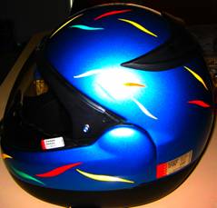Multiple color helmet flame decals and elements.

Buy more than one color to achieve this effect.
