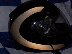 Speed Stripe Helmet Decal Black on Black.
Invisible Reflective Decals
Invisible reflective decal