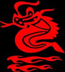 fire breathing dragon decals