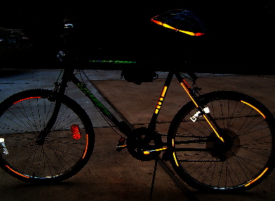 Reflective Tape Fluorescent Bike Sticker Bike Reflectors Helmet Frame Stickers