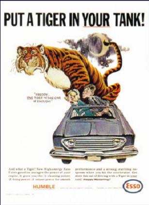 Esso - put a tiger in your tank HOME PAGE