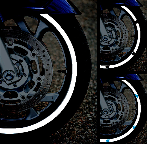 Details about   Strips Wheel Stickers Decals For Reflective Rim Tape Bike Motorcycle Ca LuTsHHH 