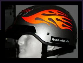 classic helmet flame decal kit