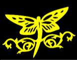 Dragon Fly Reflective Helmet Decal