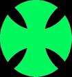 Maltese Cross Reflective Decal