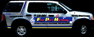 Web decals truck vehicle lettering