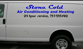 van lettering reflective sign